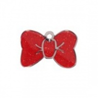 Red Tie Glitter Cat Tag